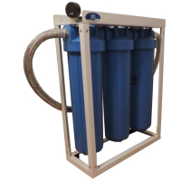 Hauswasserfilter BB-20 BIG BLUE universel mit bis zu 4500 Liter pro Stunde Lamellenfilter 20 µm High Flow Eisenfilter Kalkfilter Wasserenthärtung