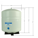 Osmoseanlagen Wassertank 20 Liter aus Metall, mit 3/4...